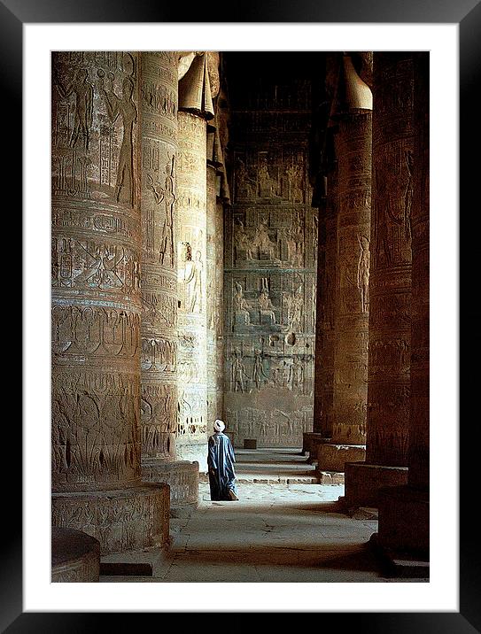 JST2125 Temple of Edfu Framed Mounted Print by Jim Tampin