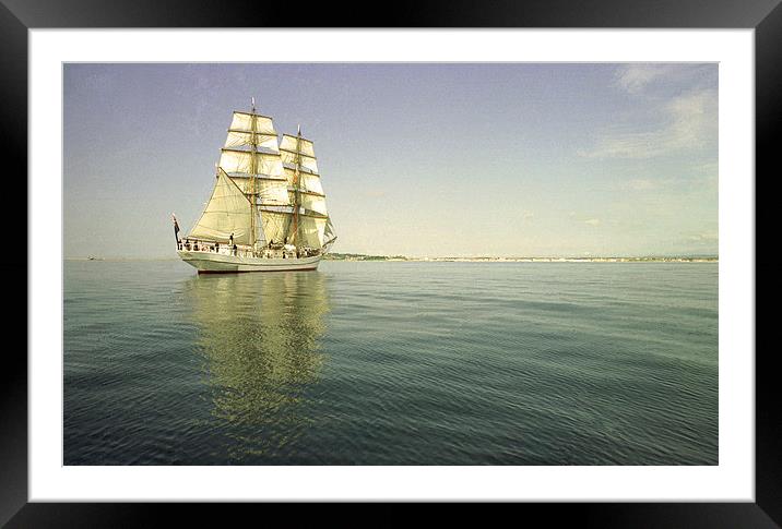 JST2179 T.S. Astrid off Weymouth Framed Mounted Print by Jim Tampin