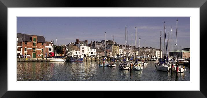 JST2576 Weymouth Harbour Framed Mounted Print by Jim Tampin