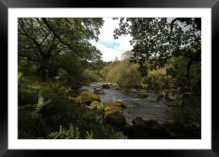 JST2624 The West Dart Framed Mounted Print by Jim Tampin