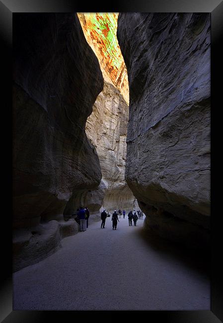 JST2960 The natural gorge, Petra Framed Print by Jim Tampin