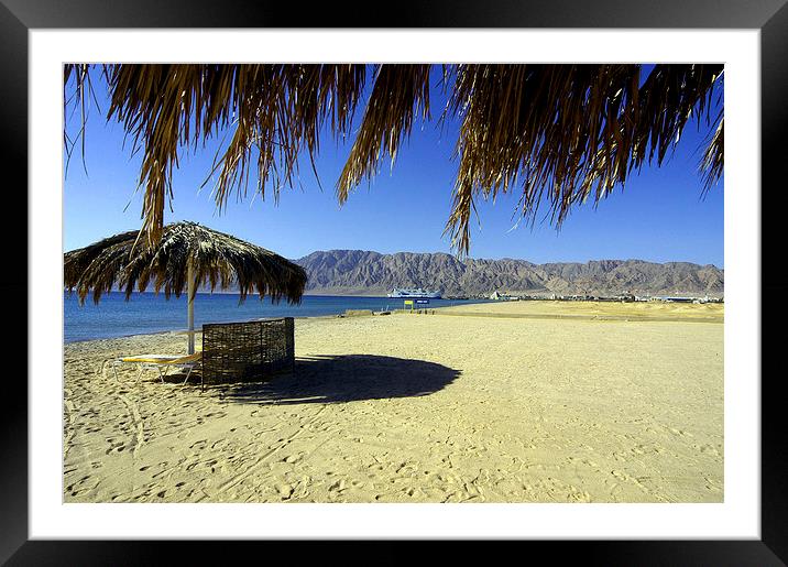 JST2955 Nuweib beach Framed Mounted Print by Jim Tampin