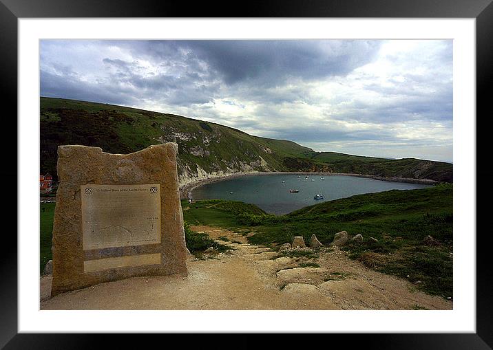 JST2998 Lulworth Cove Framed Mounted Print by Jim Tampin
