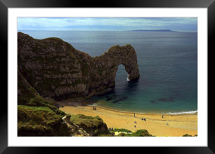 JST3000 Durdle Door Framed Mounted Print by Jim Tampin