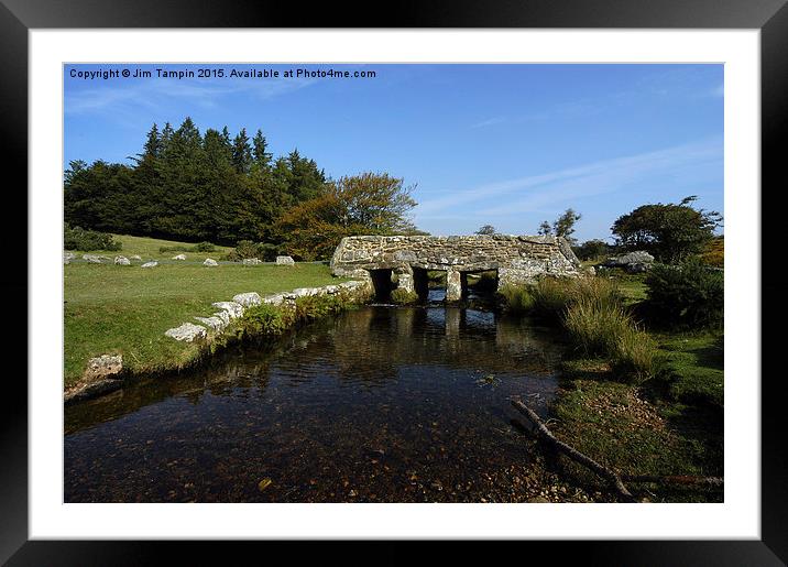 JST3069 The Old Stone Bridge Framed Mounted Print by Jim Tampin