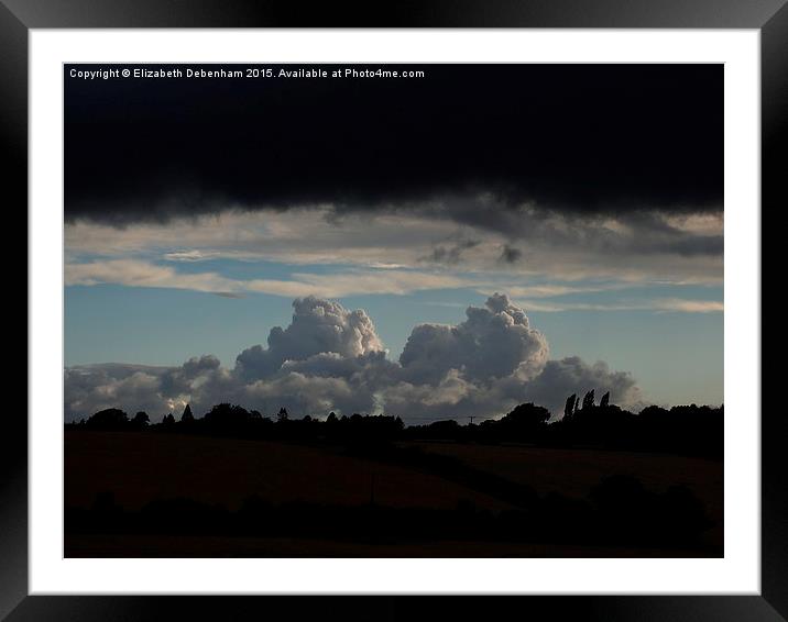  Dramatic Storm Clouds Framed Mounted Print by Elizabeth Debenham