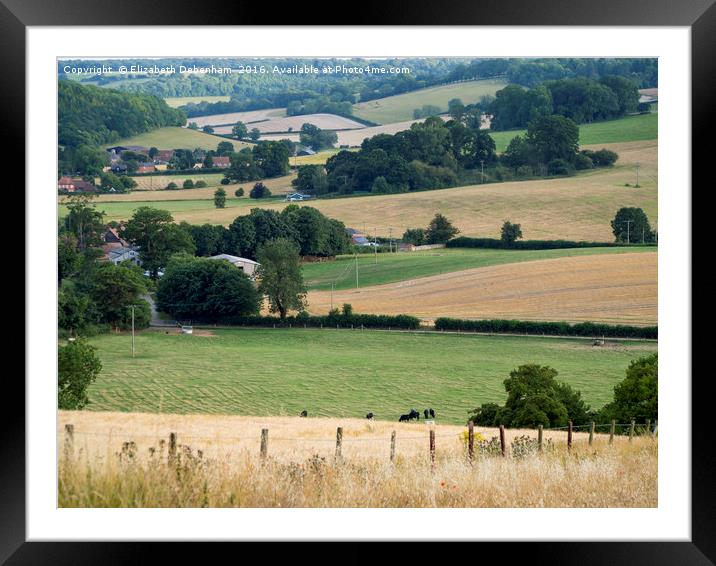 Stonor Valley, Oxfordshire Framed Mounted Print by Elizabeth Debenham