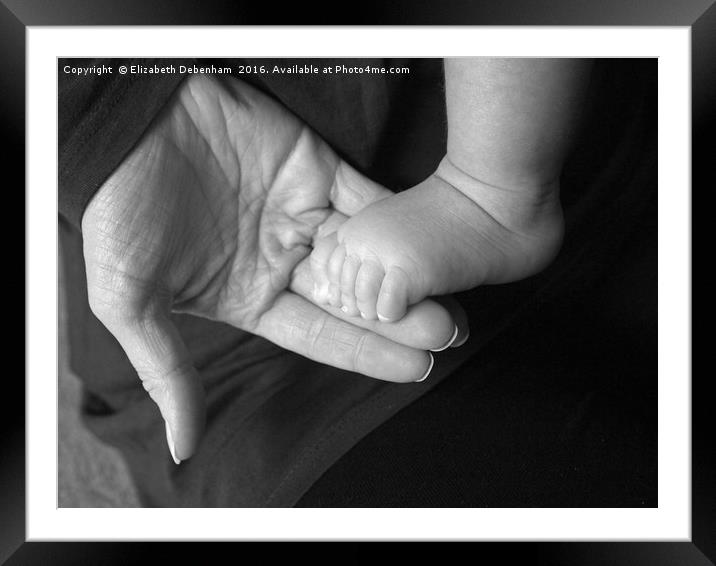 Nurture; Mother and Baby Framed Mounted Print by Elizabeth Debenham