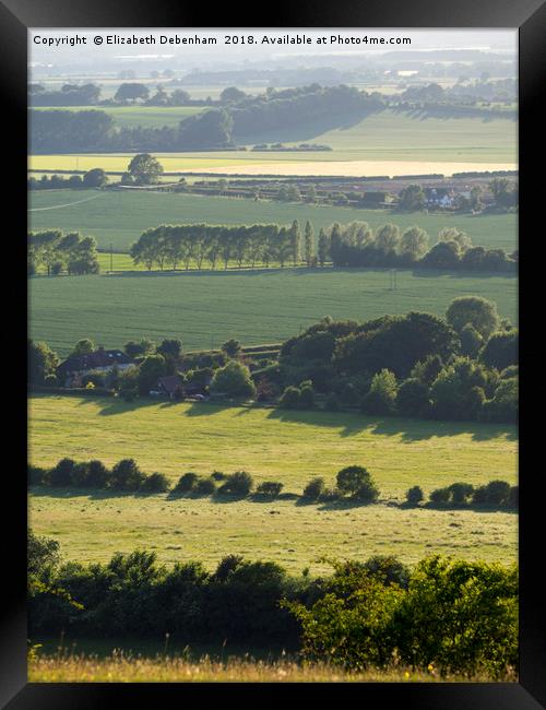 Watlington Hill in early Summer Framed Print by Elizabeth Debenham