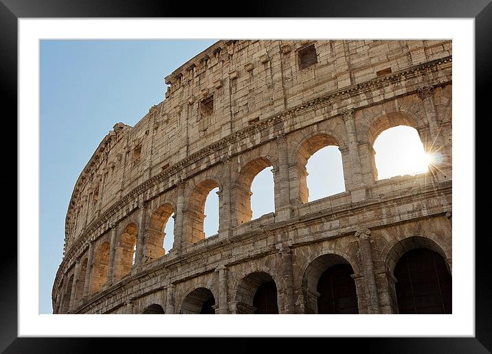  Morning at the Colosseum Framed Mounted Print by Matt Cottam