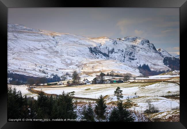 Trossachs Stirling Scotland in winter Framed Print by Chris Warren