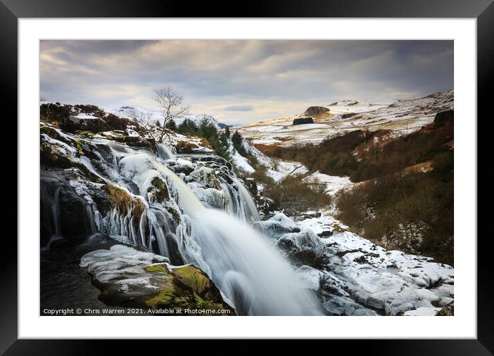 Endrick Falls Loup of Fintry Scotland Framed Mounted Print by Chris Warren