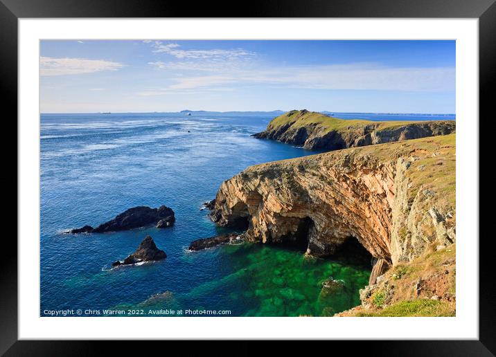 Wooltack Point Martins Haven Pembrokeshire Wales Framed Mounted Print by Chris Warren