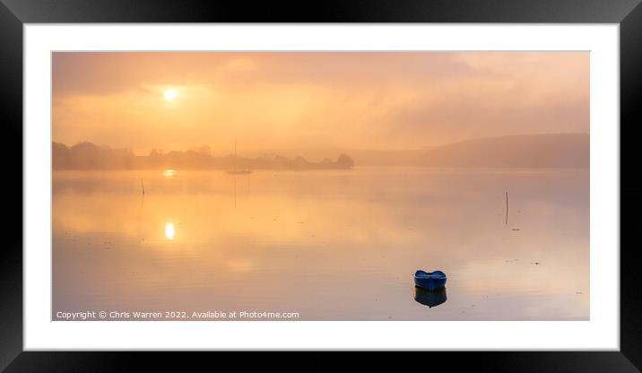 Llangwm Pembrokeshire Wales Sunrise Framed Mounted Print by Chris Warren