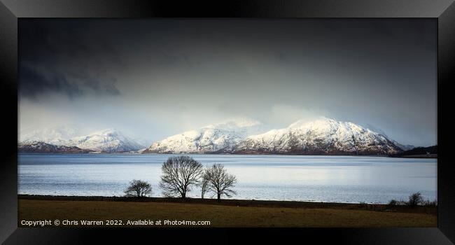 Loch Linnhe Fort William Scotland in winter Framed Print by Chris Warren