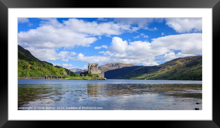 Eilean Donan Castle Loch Duich Highland Scotland Framed Mounted Print by Chris Warren