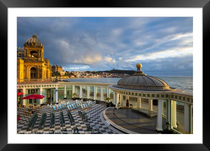 Scarborough Spa South Bay Scarborough Yorkshire Framed Mounted Print by Chris Warren