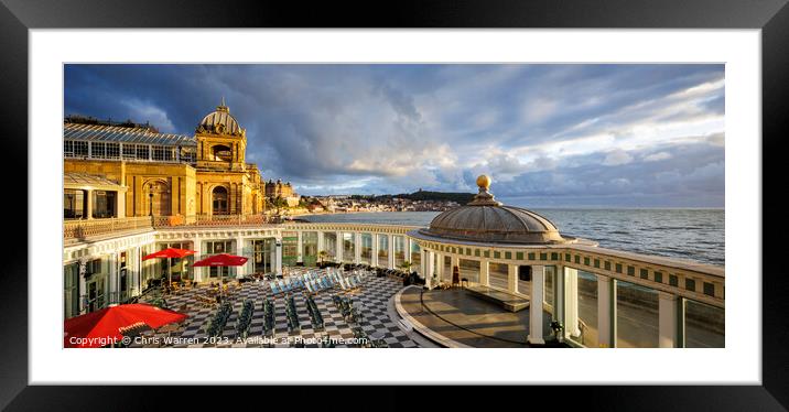 Scarborough Spa South Bay Scarborough Yorkshire Framed Mounted Print by Chris Warren