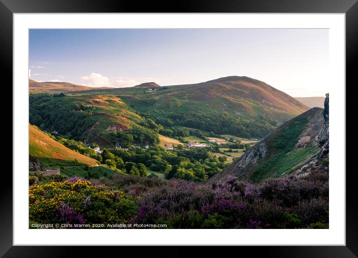 Sychnant Pass Snowdonia Conwy Wales Framed Mounted Print by Chris Warren