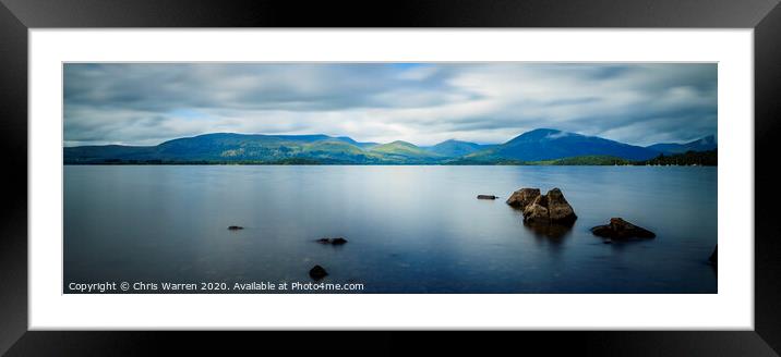 Loch Lomond Framed Mounted Print by Chris Warren
