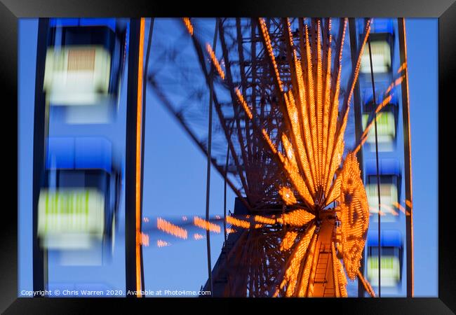 Ferris Wheel Framed Print by Chris Warren