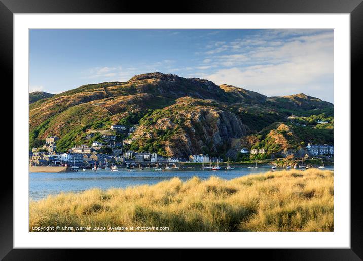 Barmouth across the Mawddach Estuary Framed Mounted Print by Chris Warren