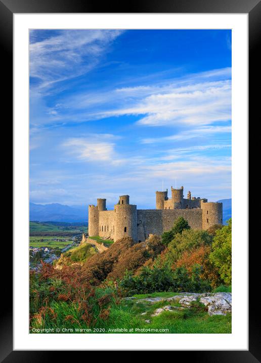 Harlech Castle Gwynedd Framed Mounted Print by Chris Warren