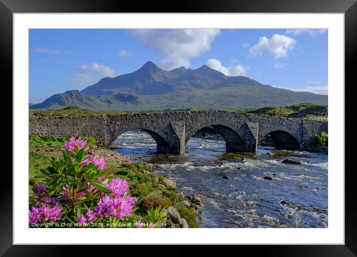 Sligachan Isle of Skye Ross and Cromarty Scotland Framed Mounted Print by Chris Warren