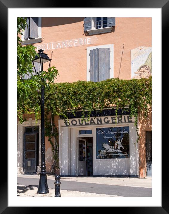 Boulangerie in Saint Saturnin France Framed Mounted Print by Chris Warren
