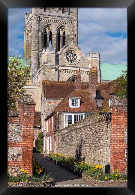 Chichester Cathedral Chichester West Sussex Framed Print by Chris Warren