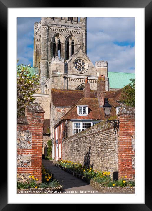 Chichester Cathedral Chichester West Sussex Framed Mounted Print by Chris Warren