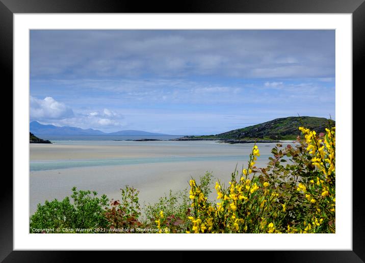 The empty sands at Morar Bay Mallaig Scotland Framed Mounted Print by Chris Warren