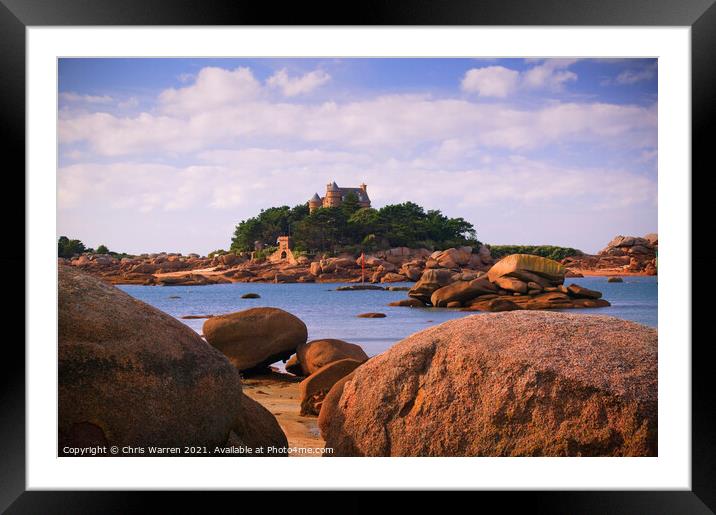 Ploumanach Brittany France  Framed Mounted Print by Chris Warren