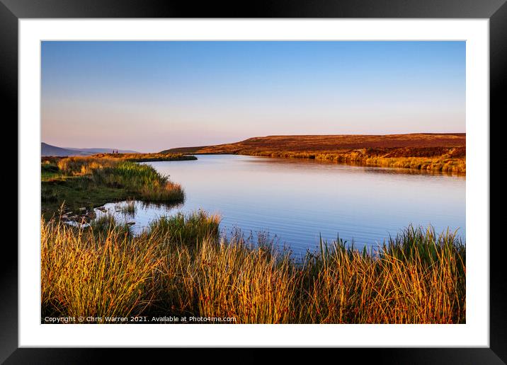 Keeper's Pond Brecon Beacons Blaenavon Wales Framed Mounted Print by Chris Warren