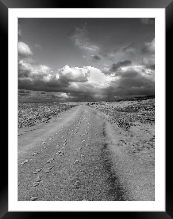 Footsteps ! Framed Mounted Print by Peter Mclardy