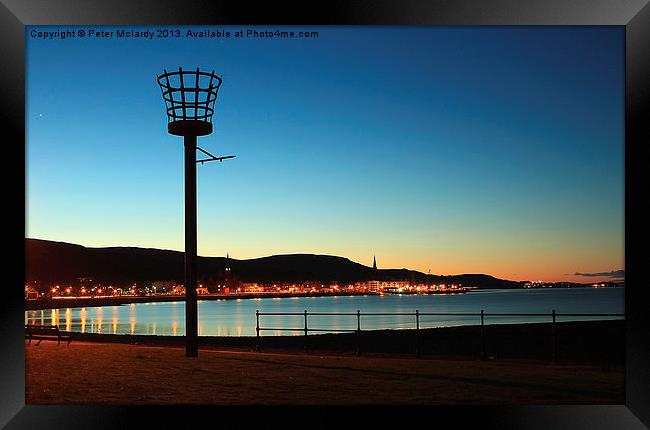 Early Morning on Largs Bay Framed Print by Peter Mclardy