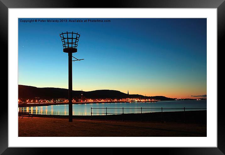 Early Morning on Largs Bay Framed Mounted Print by Peter Mclardy
