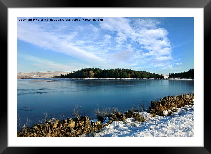 Frozen Loch ! Framed Mounted Print by Peter Mclardy