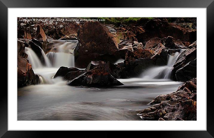wonderful waterfall ! Framed Mounted Print by Peter Mclardy