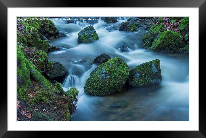 Babbling Brook ! Framed Mounted Print by Peter Mclardy