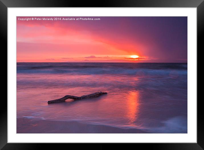 Peaceful sunset Framed Mounted Print by Peter Mclardy