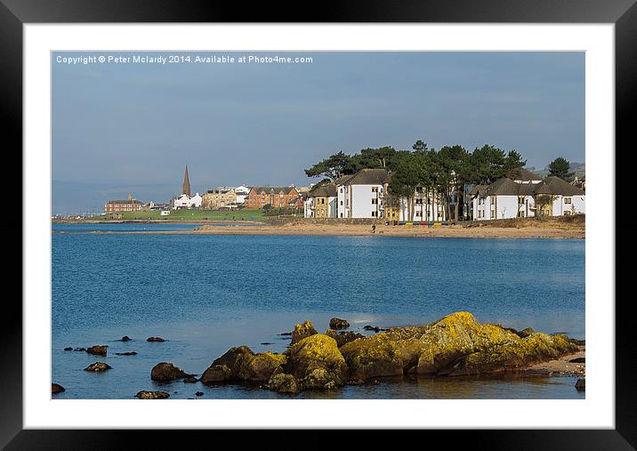 Largs Seafront Framed Mounted Print by Peter Mclardy