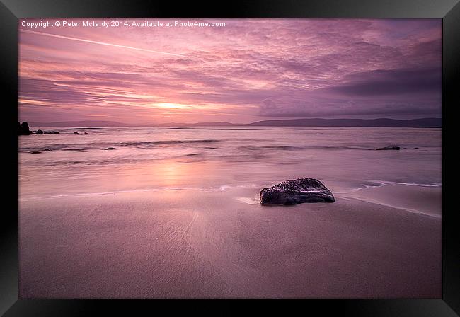 Lonely rock ! Framed Print by Peter Mclardy