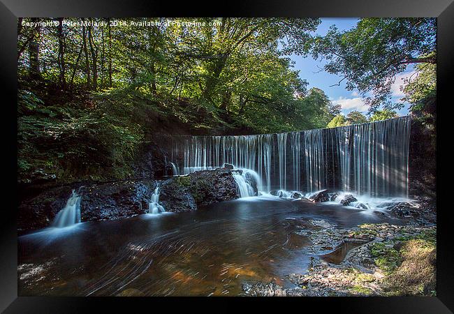  Scenic falls  Framed Print by Peter Mclardy