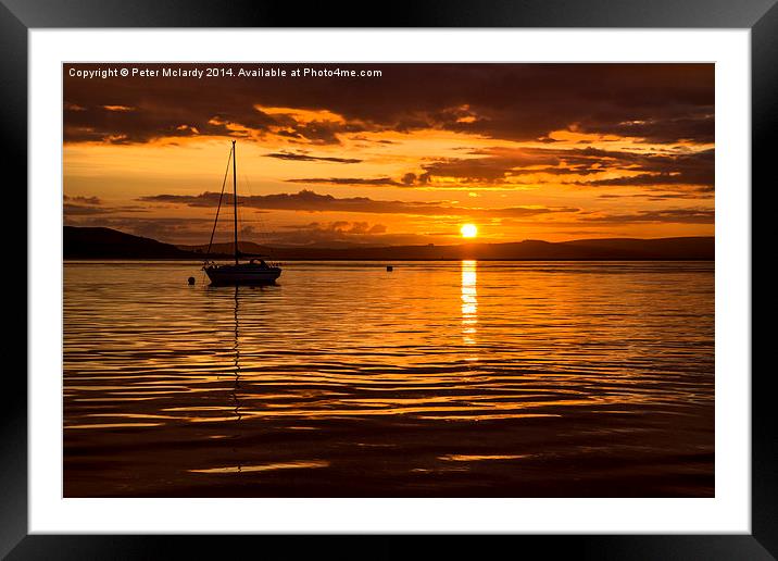  End of Day  Framed Mounted Print by Peter Mclardy