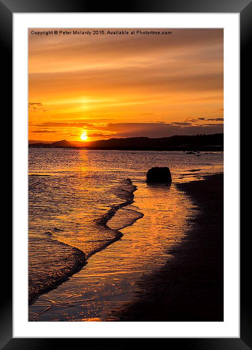  Peaceful Sunset ! Framed Mounted Print by Peter Mclardy