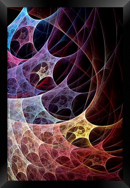 Color Web Framed Print by Anastasiya Malakhova