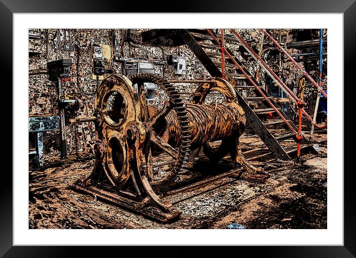 Haig Pit ,Old Mine shaft Workings Framed Mounted Print by Chris Himsworth