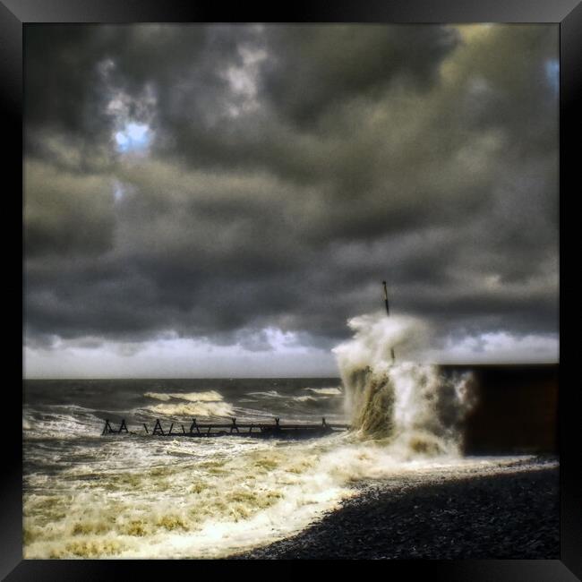storm Framed Print by Andrew chittock