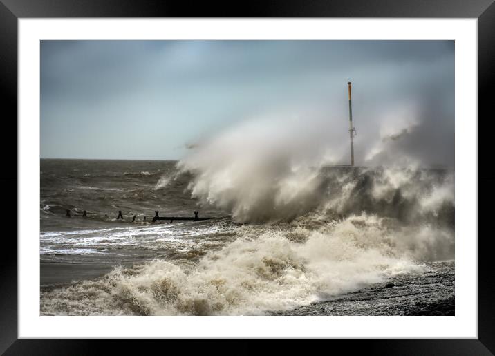 welsh storm Framed Mounted Print by Andrew chittock